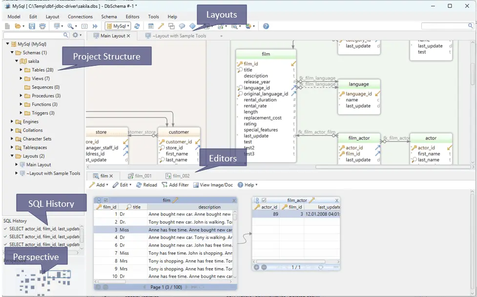 interface-DbSchema | OfferFox DbSchema Database Designer